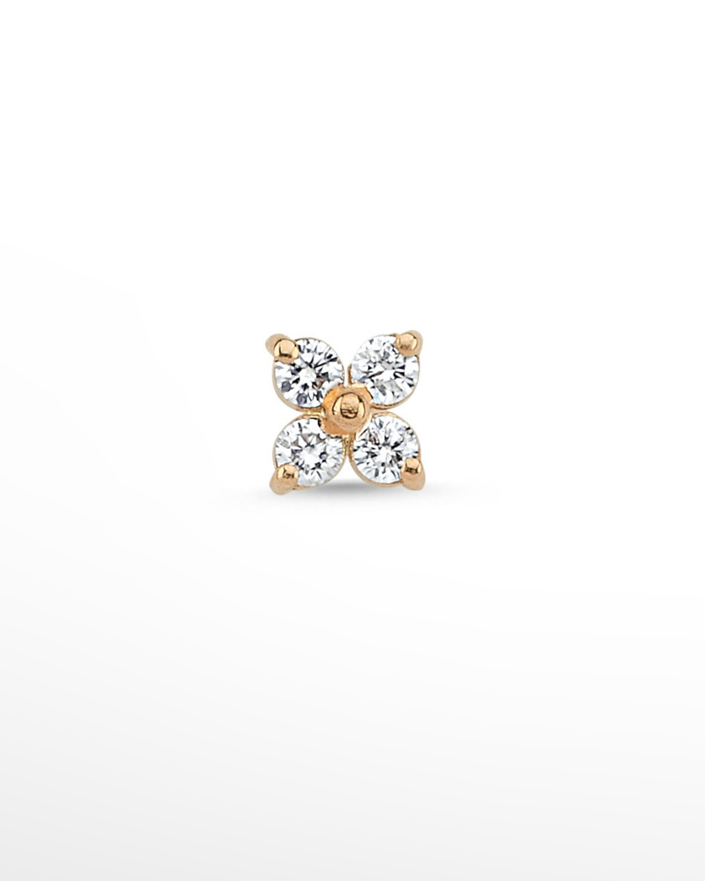 |0,09 Karat| 14 Ayar Altın Pırlanta Tragus