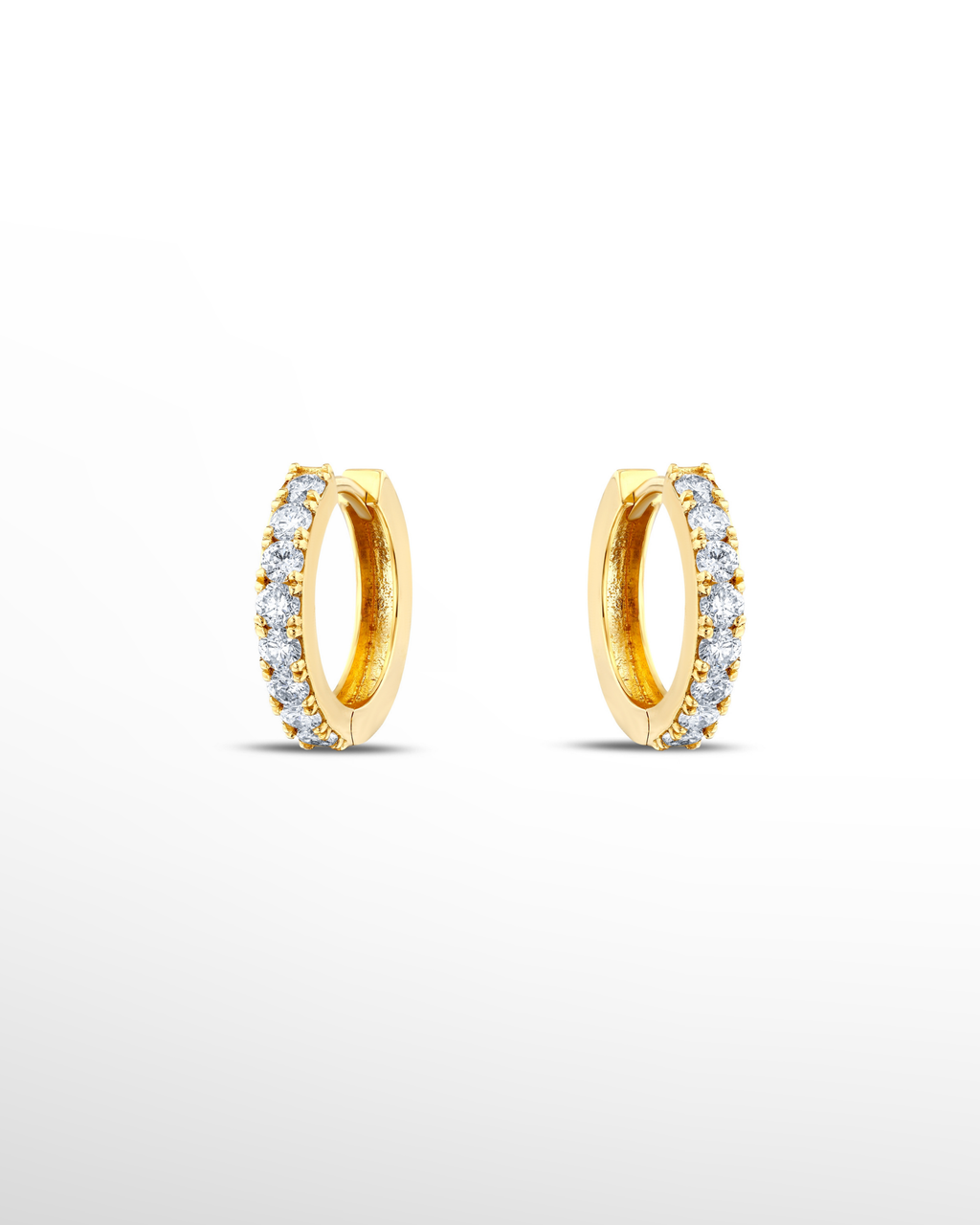 |0,95 Karat| 18 Ayar Gold Altın Pırlanta Küpe