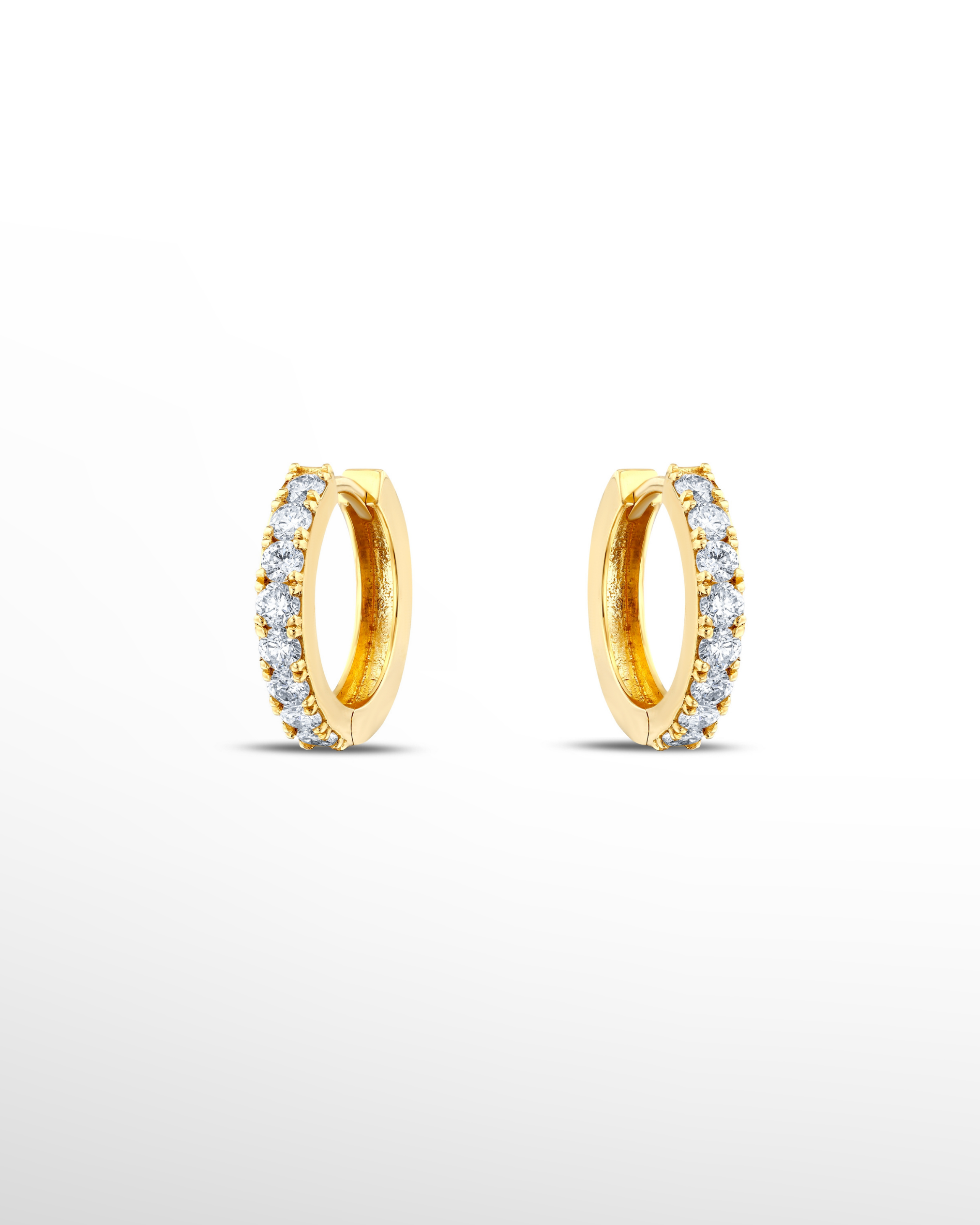 |0,95 Karat| 18 Ayar Gold Altın Pırlanta Küpe