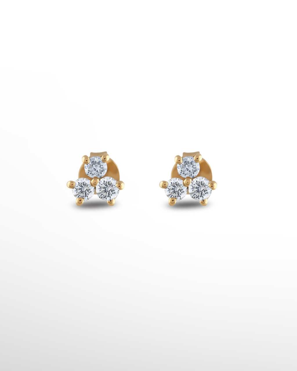 |0,53 Karat| 18 Ayar Gold Altın Pırlanta Küpe