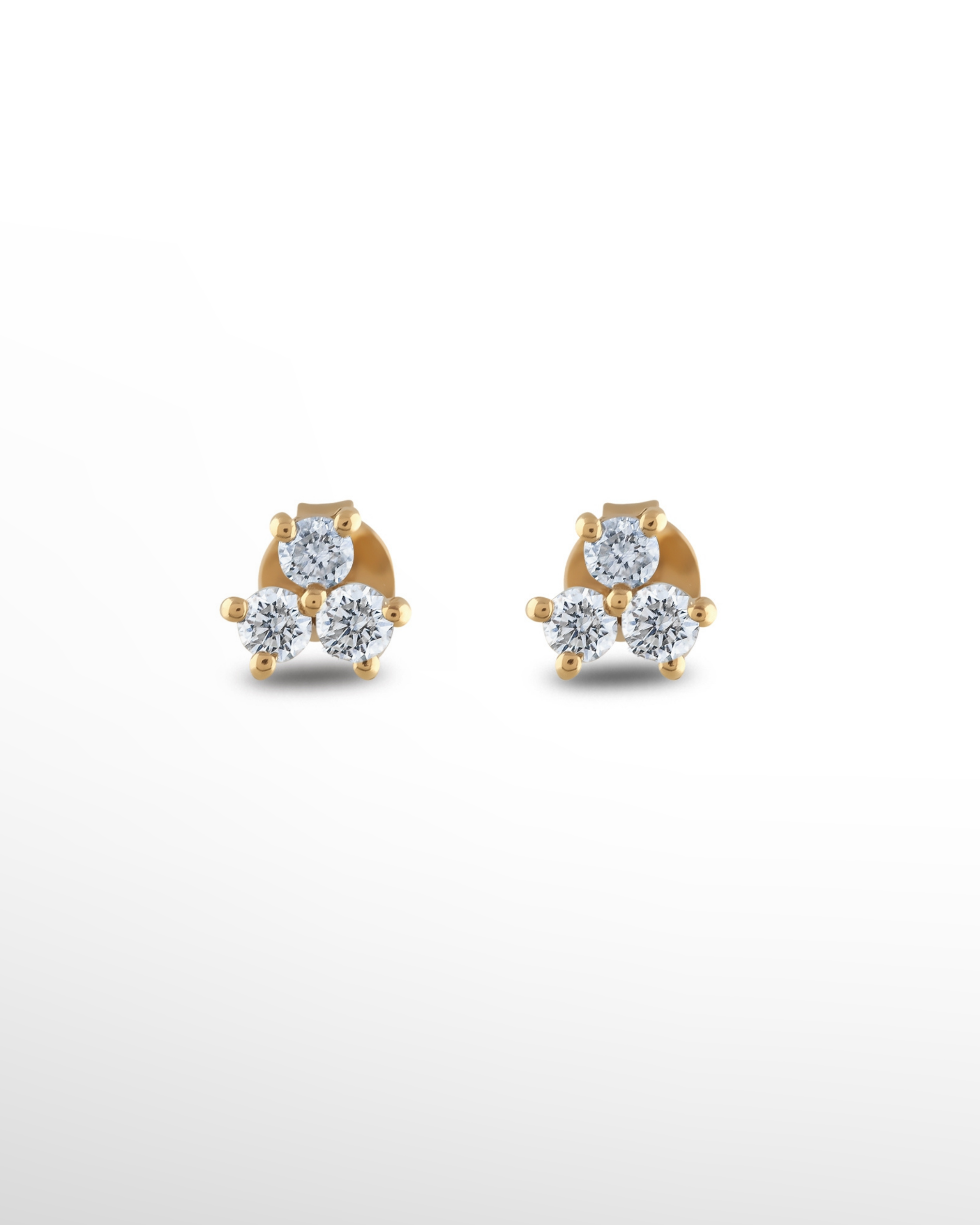 |0,53 Karat| 18 Ayar Gold Altın Pırlanta Küpe