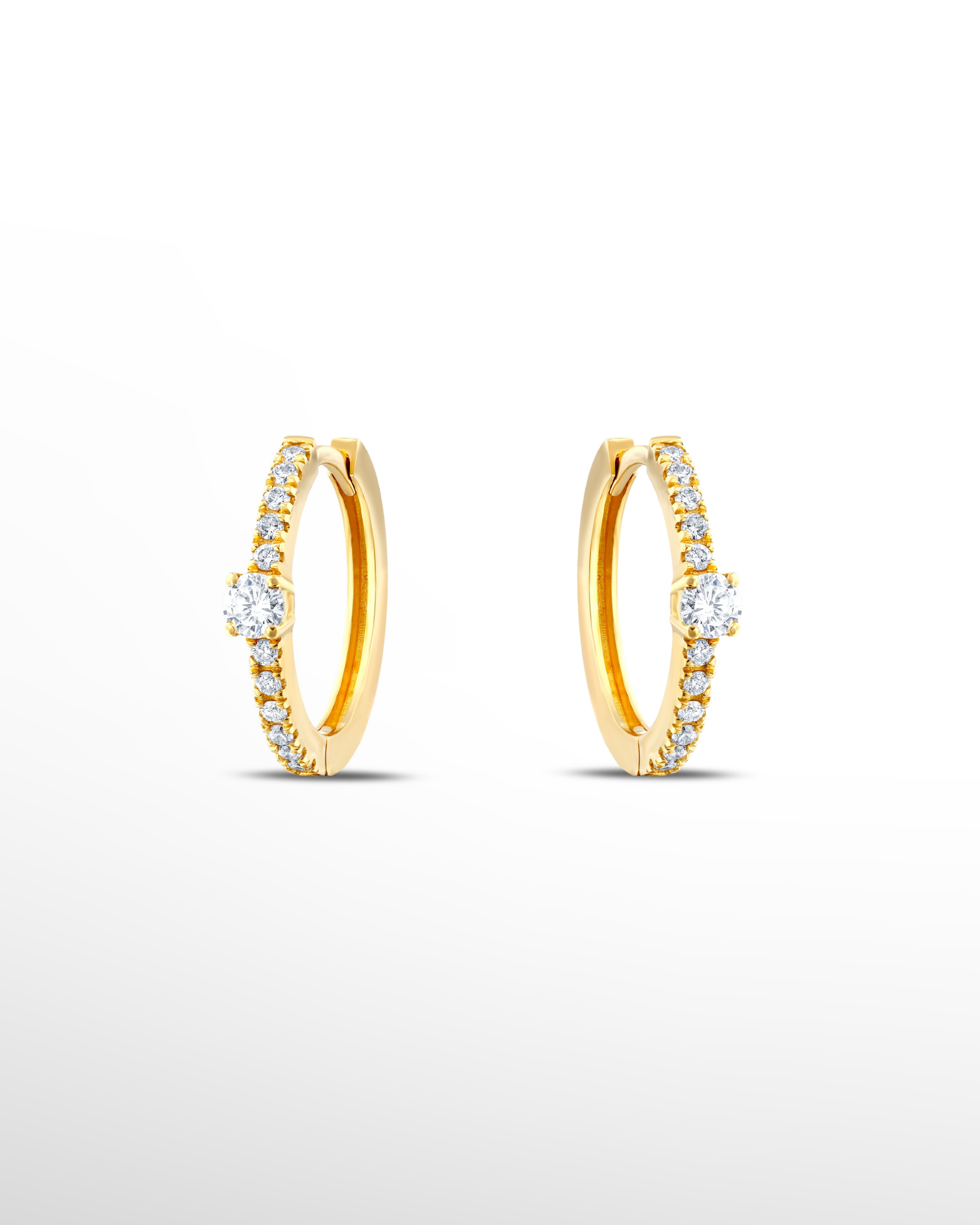 |0,55 Karat| 18 Ayar Gold Altın Pırlanta Küpe
