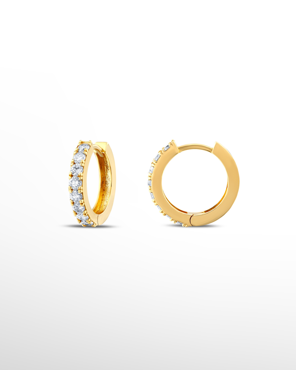 |0,95 Karat| 18 Ayar Gold Altın Pırlanta Küpe