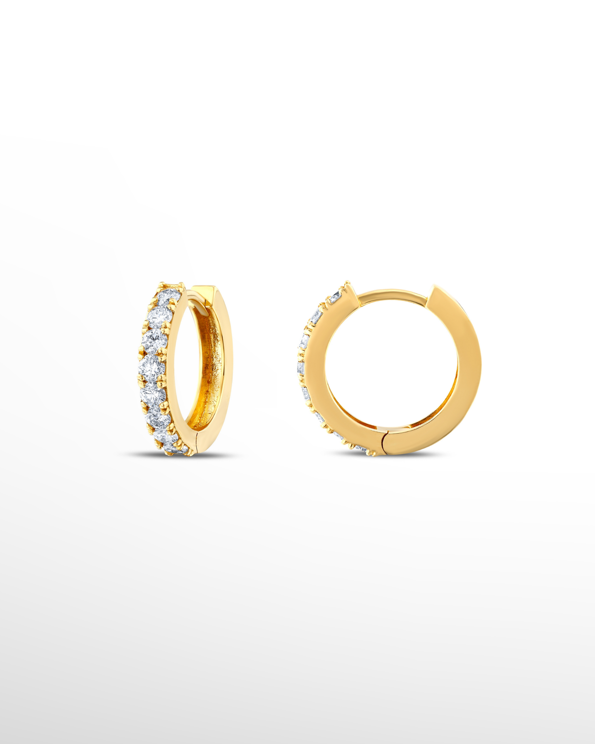|0,95 Karat| 18 Ayar Gold Altın Pırlanta Küpe