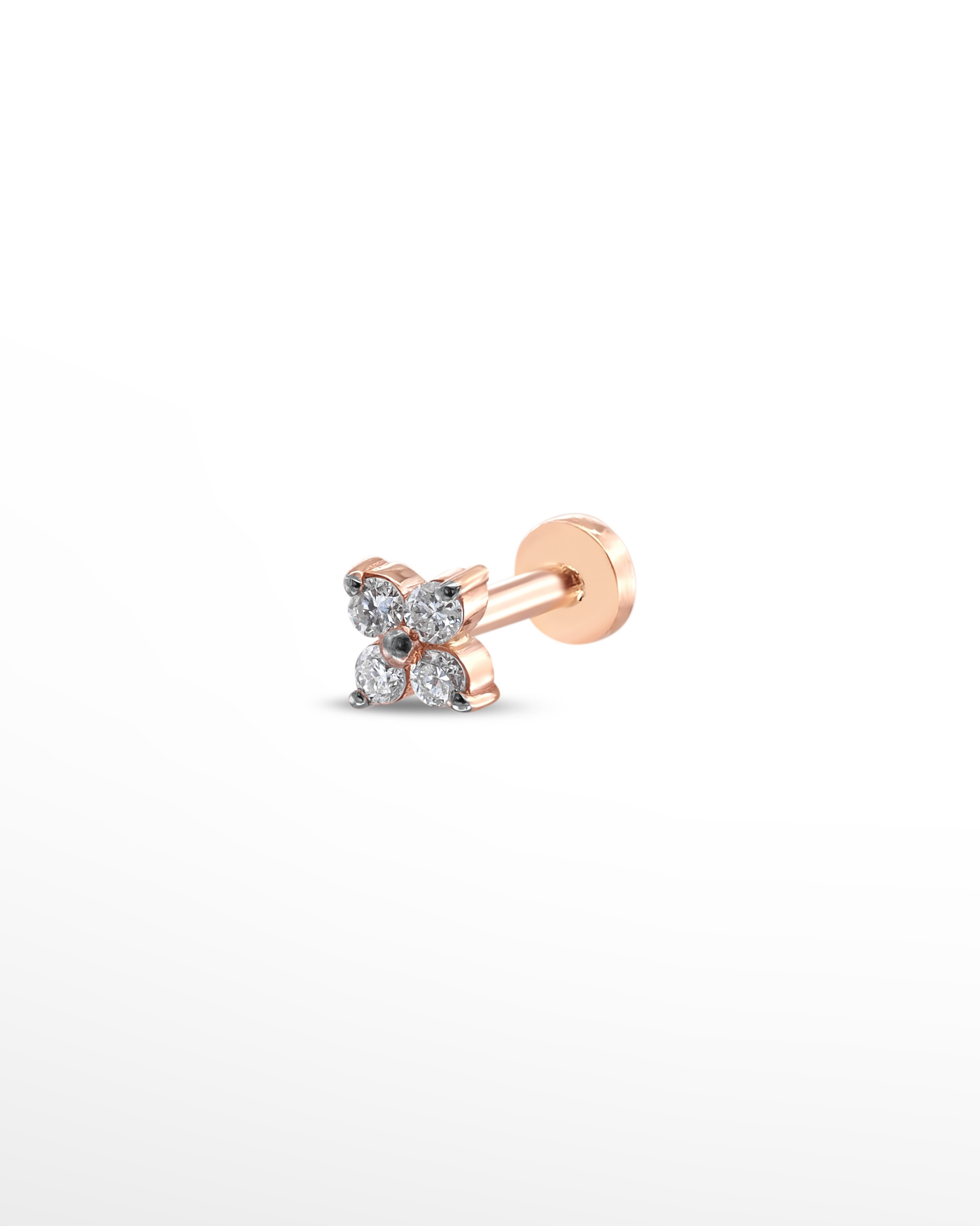 |0,09 Karat| 14 Ayar Altın Pırlanta Tragus