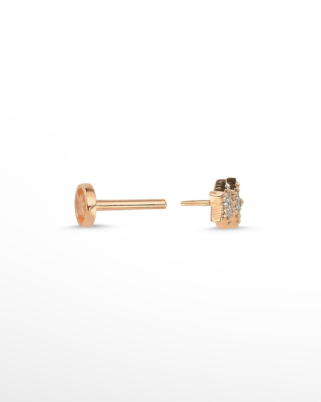 |0,03 Karat| 14 Ayar Altın Pırlanta Tragus