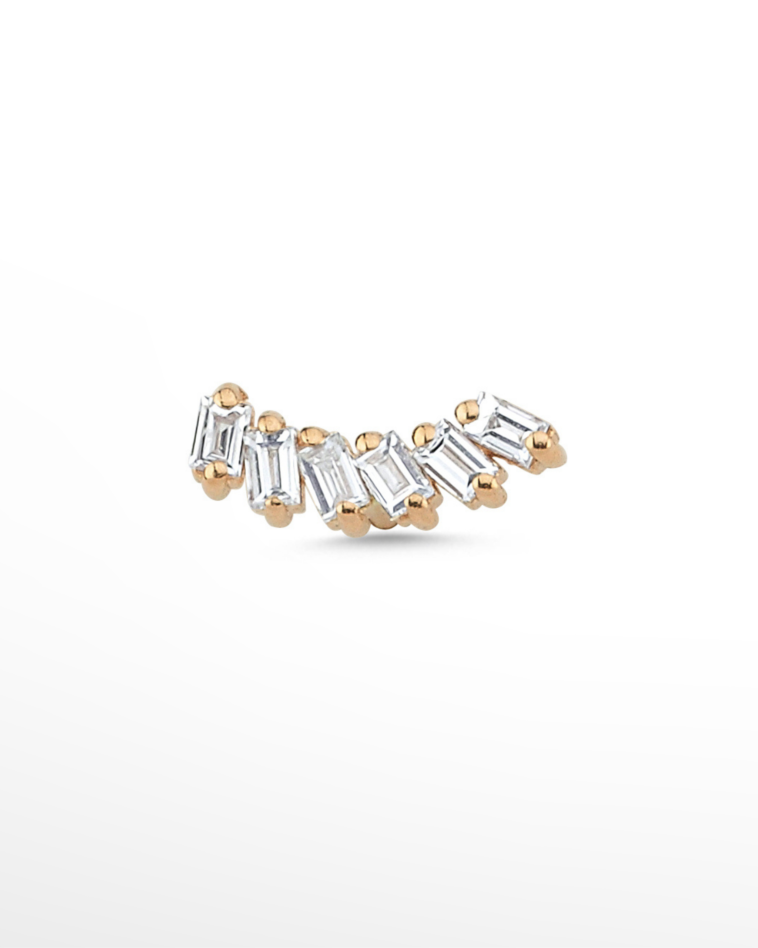 |0,10 Karat| 14 Ayar Altın Pırlanta Tragus