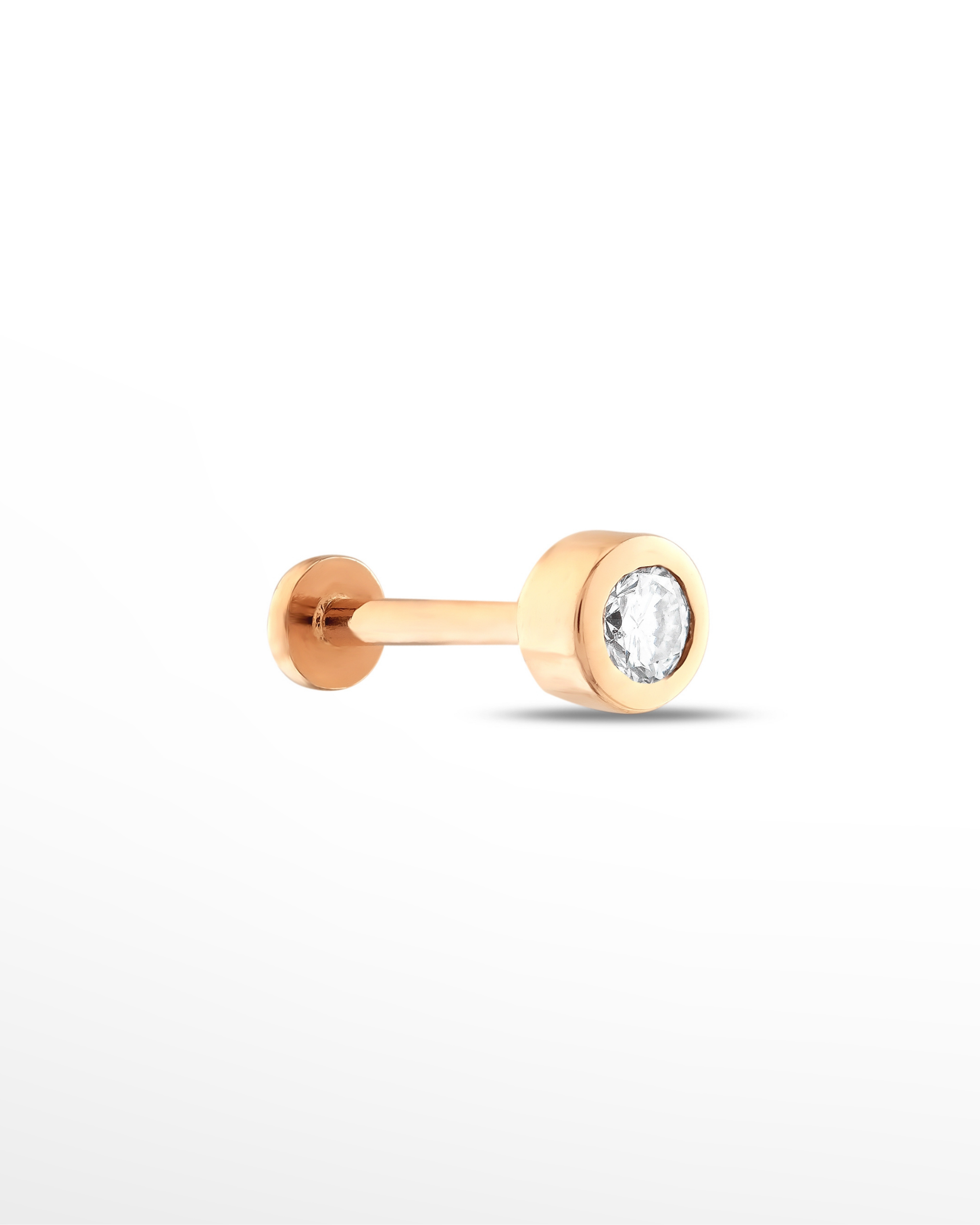 |0,10 Karat| 14 Ayar Altın Pırlanta Tragus