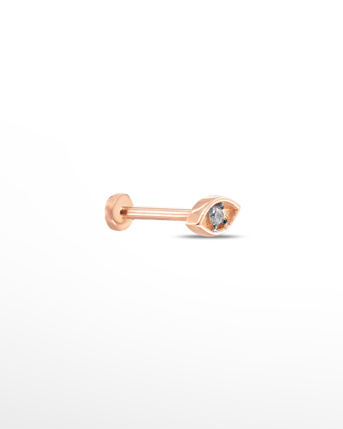 |0,02 Karat| 14 Ayar Altın Pırlanta Tragus