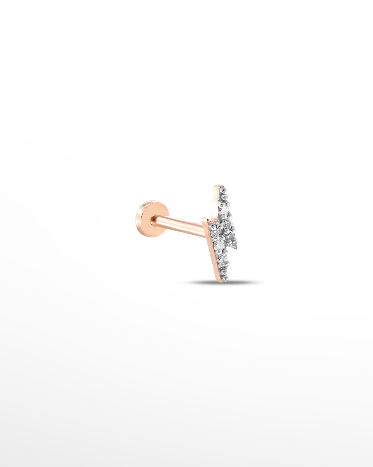 |0,03 Karat| 14 Ayar Altın Pırlanta Tragus