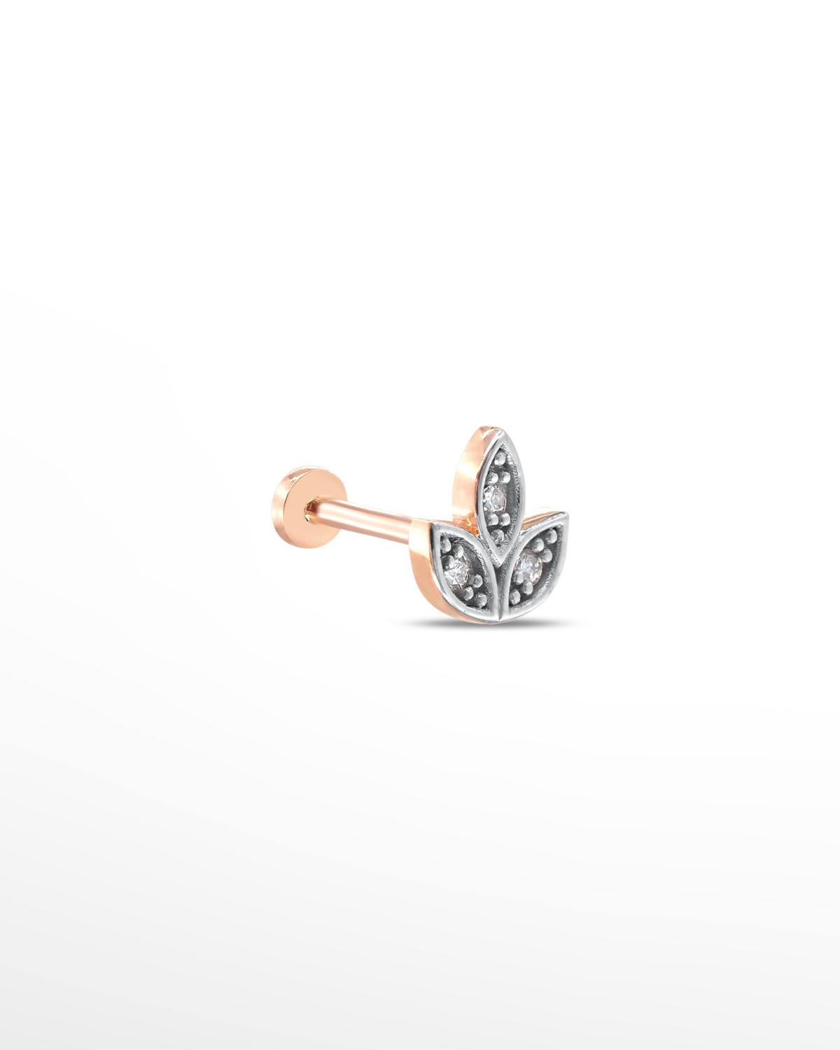 |0,03 Karat| 14 Ayar Altın Pırlanta Tragus