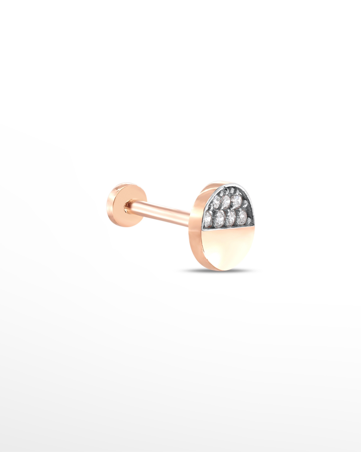 |0,06 Karat| 14 Ayar Altın Pırlanta Tragus